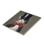 Victoriaans kat tegeltje (Zijkant)