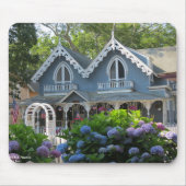 Victoriaans Katoen in Blue - Martha's wijntuin Muismat (Voorkant)