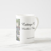 Victoriaans Katoen in Blue - Martha's wijntuin Porselein Kop (Voorkant rechts)