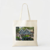 Victoriaans Katoen in Blue - Martha's wijntuin Tote Bag (Voorkant)
