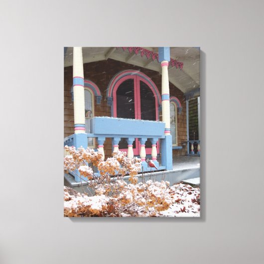 Victoriaans Katoen in sneeuw - Martha's wijngaard Canvas Afdruk (Voorkant)