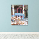 Victoriaans Katoen in sneeuw - Martha's wijngaard Canvas Afdruk (Insitu (Houten vloer))