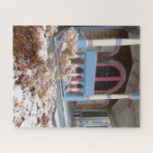 Victoriaans Katoen in sneeuw - Martha's wijngaard Legpuzzel (Horizontaal)