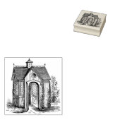 Victoriaans katoenhoudend  Greenhouse Rubberstempel (Gestempeld)