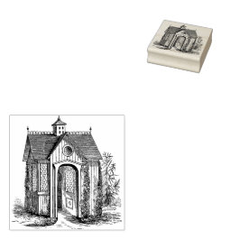 Victoriaans katoenhoudend Greenhouse Rubberstempel