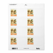  Victoriaans Katten die Verzendlabels plaatsen Etiket (Full Sheet)