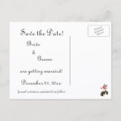  Victoriaans katten in Petten Bewaar de datum Aankondigingskaart (Achterkant)