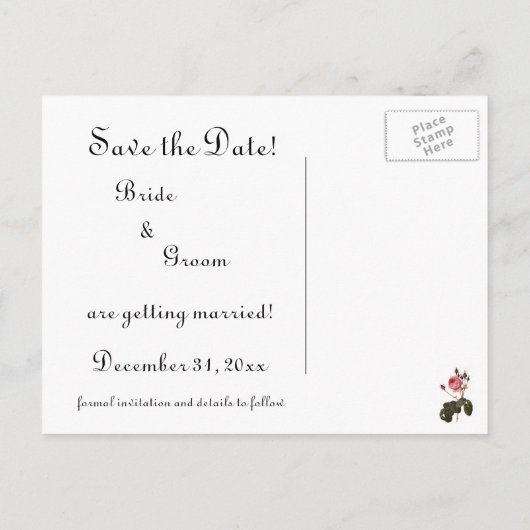 Victoriaans katten in Petten Bewaar de datum Aankondigingskaart (Achterkant)