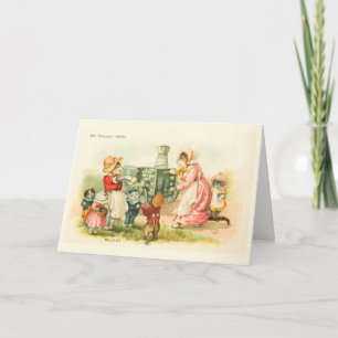 Victoriaans Katten Melk Maid Louis Wain Kwekerij S Kaart