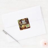 Victoriaans katten Sticker (Envelop)
