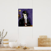 Victoriaans kattenbrood en maskerportret poster (Keuken)