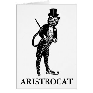 Victoriaans kattenWenskaart, Aristrocat