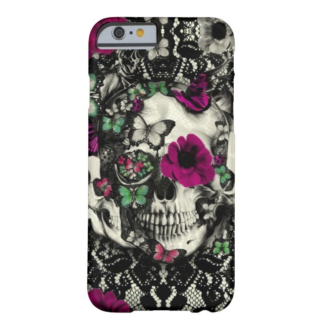 Victoriaans keelschedel met roze accenten Case-Mate iPhone case (Achterkant)