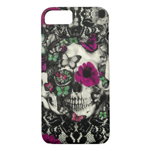 Victoriaans keelschedel met roze accenten Case-Mate iPhone case