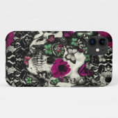Victoriaans keelschedel met roze accenten Case-Mate iPhone case (Achterkant (horizontaal))