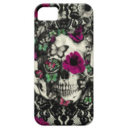 Victoriaans keelschedel met roze accenten iPhone 11 hoesje