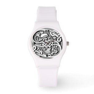 Victoriaans Keltisch renaissance monogram S Horloge