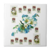 Victoriaans keramische Tegel Tegeltje (Voorkant)