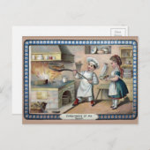 Victoriaans kerst briefkaart (Voorkant / Achterkant)