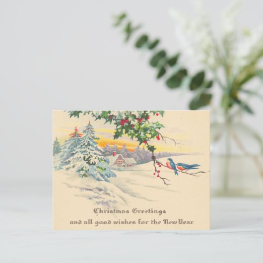 Victoriaans kerst Briefkaarten (Staand voorkant)