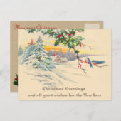 Victoriaans kerst Briefkaarten (Voorkant / Achterkant)