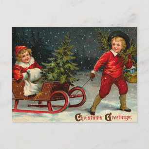 Victoriaans kerst Briefkaarten