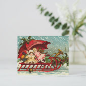 Victoriaans kerst Briefkaarten (Staand voorkant)