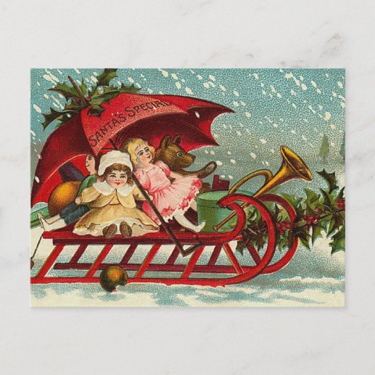 Victoriaans kerst Briefkaarten (Voorkant)