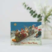 Victoriaans kerst Briefkaarten (Staand voorkant)