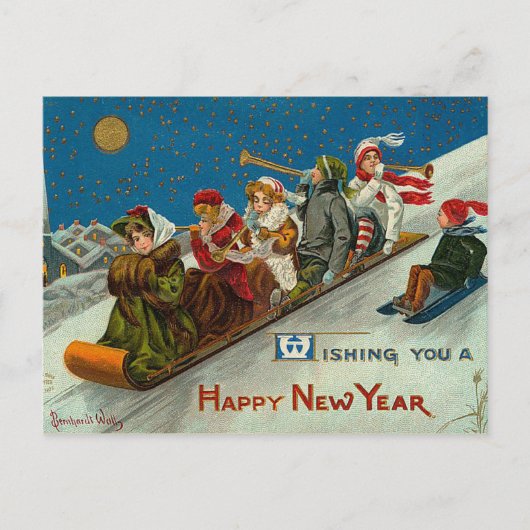 Victoriaans kerst Briefkaarten (Voorkant)