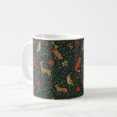 Victoriaans Kerst Dier & Botanisch Koffiemok (Voorkant links)