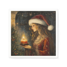 Victoriaans kerst elegantie cocktail servetten