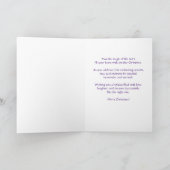 Victoriaans kerst engel Sterrennacht Kaart (Binnen)