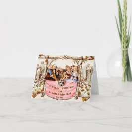 Victoriaans kerst feestdagen kaart