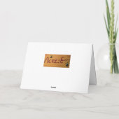 Victoriaans kerst feestdagen kaart (Achterkant)