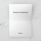 Victoriaans kerst feestdagen kaart (Binnen)