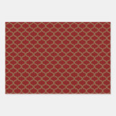 Victoriaans Kerst Heirloom Vakantie Inpakpapier Vel (Voorkant 2)