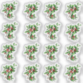  Victoriaans Kerst Holly Envelope Seal Sticker (Voorkant)