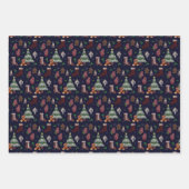 Victoriaans kerst inpakpapier vel (Voorkant 3)