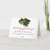 Victoriaans kerst Kaart - Santa (Achterkant)