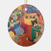 Victoriaans kerst keramisch ornament (Links)