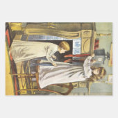 Victoriaans kerst, kerstbekentenissen voor kindere inpakpapier vel (Voorkant 3)