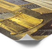 Victoriaans kerst, kerstbekentenissen voor kindere poster (Hoek)