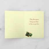 Victoriaans kerst kus Kaart (Binnen)