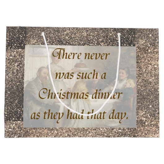 Victoriaans kerst large cadeautasje (Achterkant)