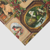  Victoriaans Kerst Lijst Collage Tissuepapier (Detail)