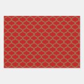 Victoriaans Kerst Lijst Collage Wrapping Inpakpapier Vel (Voorkant 2)