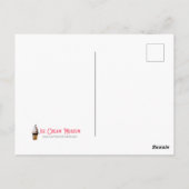 Victoriaans kerst met Holly Berries Briefkaart (Achterkant)