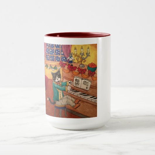 Victoriaans kerst mok (Midden)