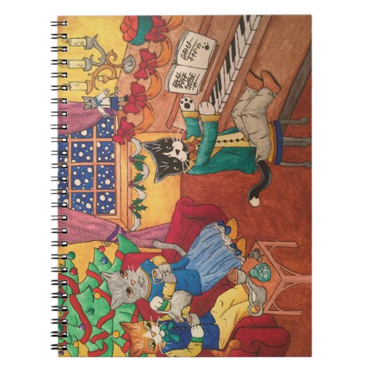 Victoriaans kerst notitieboek (Voorkant)